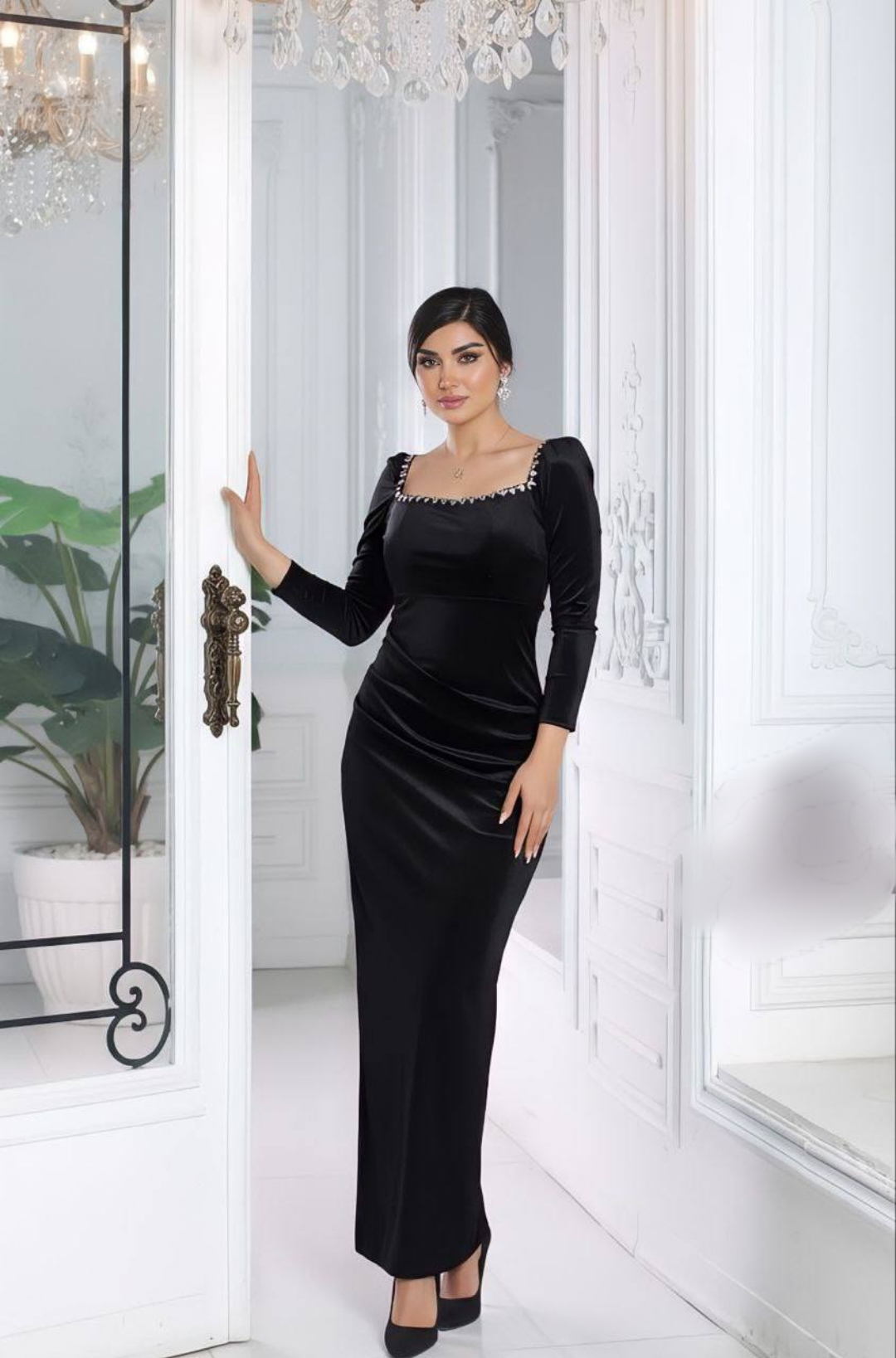 لباس مجلسی زنانه و دخترانه ، ماکسی مجلسی مدل پانیذ ، لباس مجلسی پوشیده سایز ۳۸ الی ۴۴