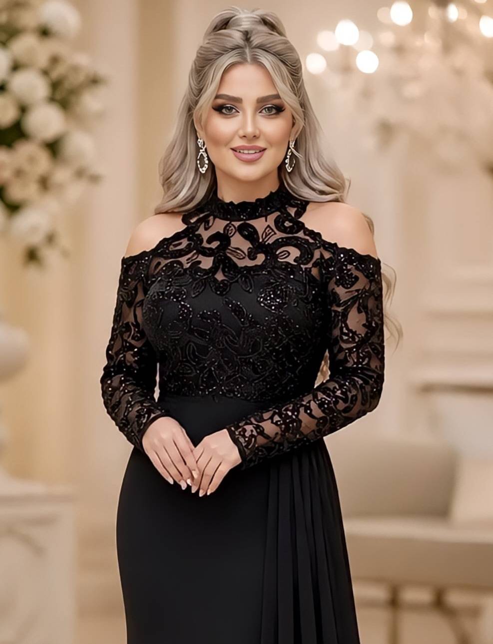 لباس مجلسی زنانه و دخترانه ، ماکسی مجلسی مدل ترلان ، لباس مجلسی سایز ۳۸ الی ۴۸