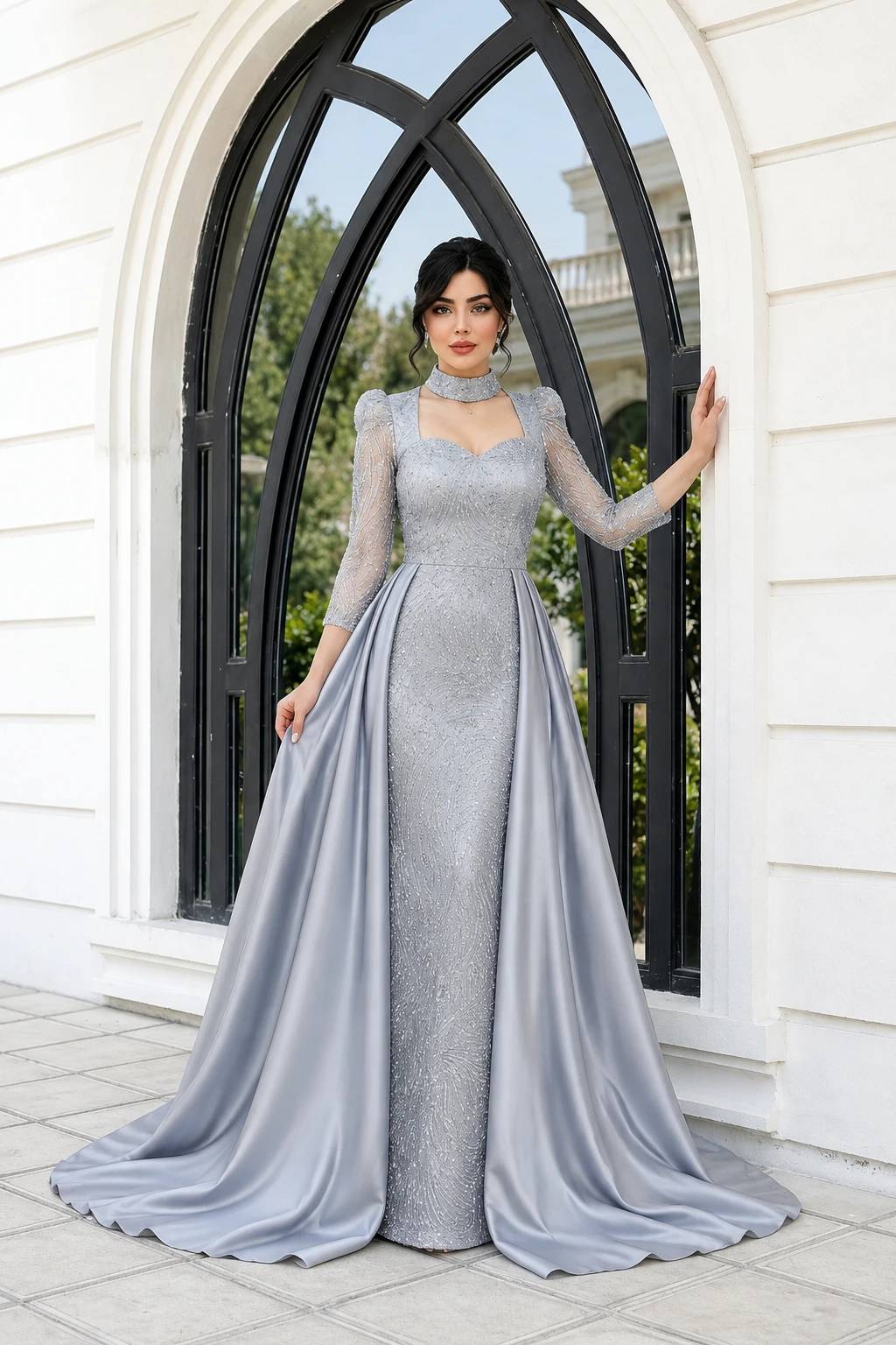 لباس مجلسی زنانه و دخترانه ، ماکسی مجلسی مدل آرمیتا ، لباس مجلسی سایز ۳۸ الی ۴۸
