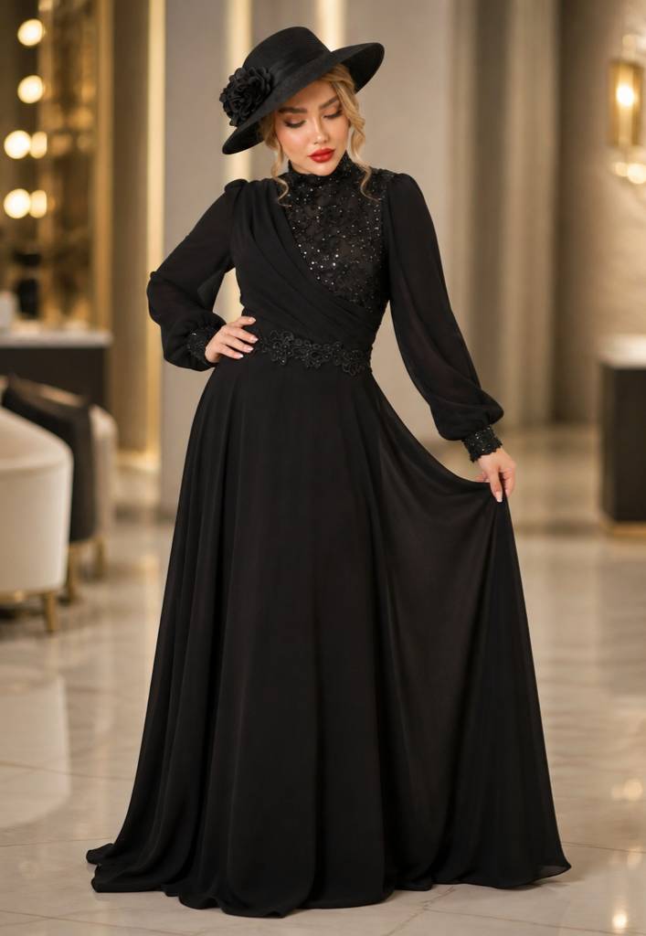 لباس مجلسی زنانه و دخترانه ، ماکسی مجلسی مدل رخساره ، لباس مجلسی پوشیده سایز ۴۰ الی ۵۰
