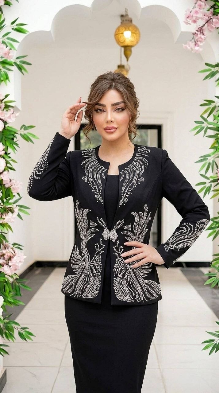 لباس مجلسی ست کت سارافون مجلسی زنانه و دخترانه ، ست کت سارافن مجلسی مدل هدیه ، ست مجلسی کت و سارافن سایز ۴۲ الی ۵۴