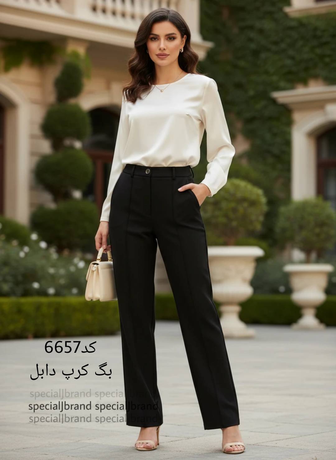 شلوار بگ کرپ دابل ، شلوار بگ سایز ۳۸ الی ۴۸