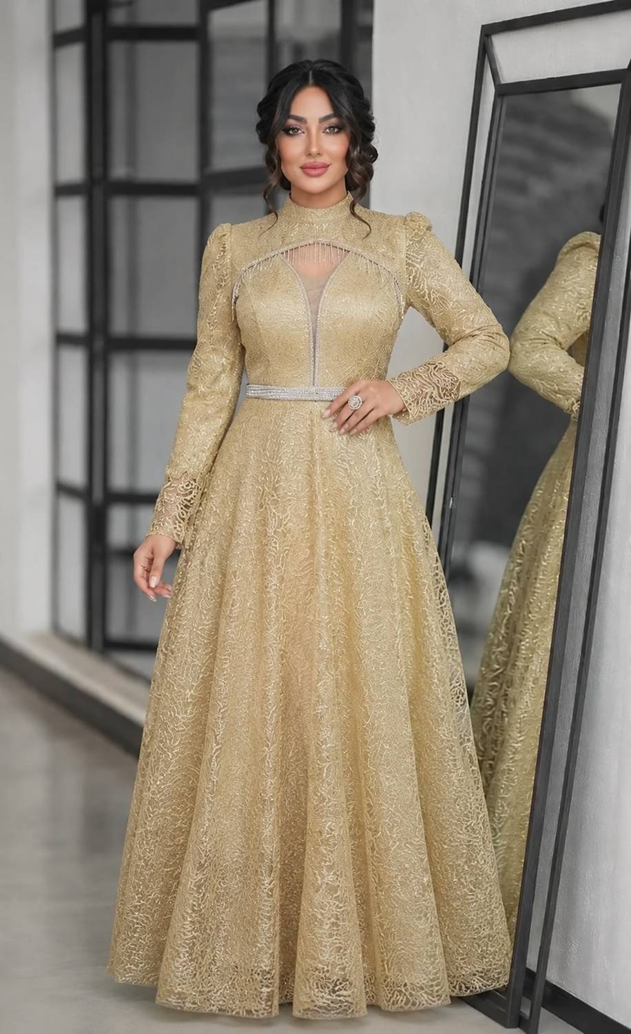 لباس مجلسی زنانه و دخترانه ، ماکسی مجلسی مدل ساحل ، لباس مجلسی پوشیده سایز ۳۶ الی ۵۰