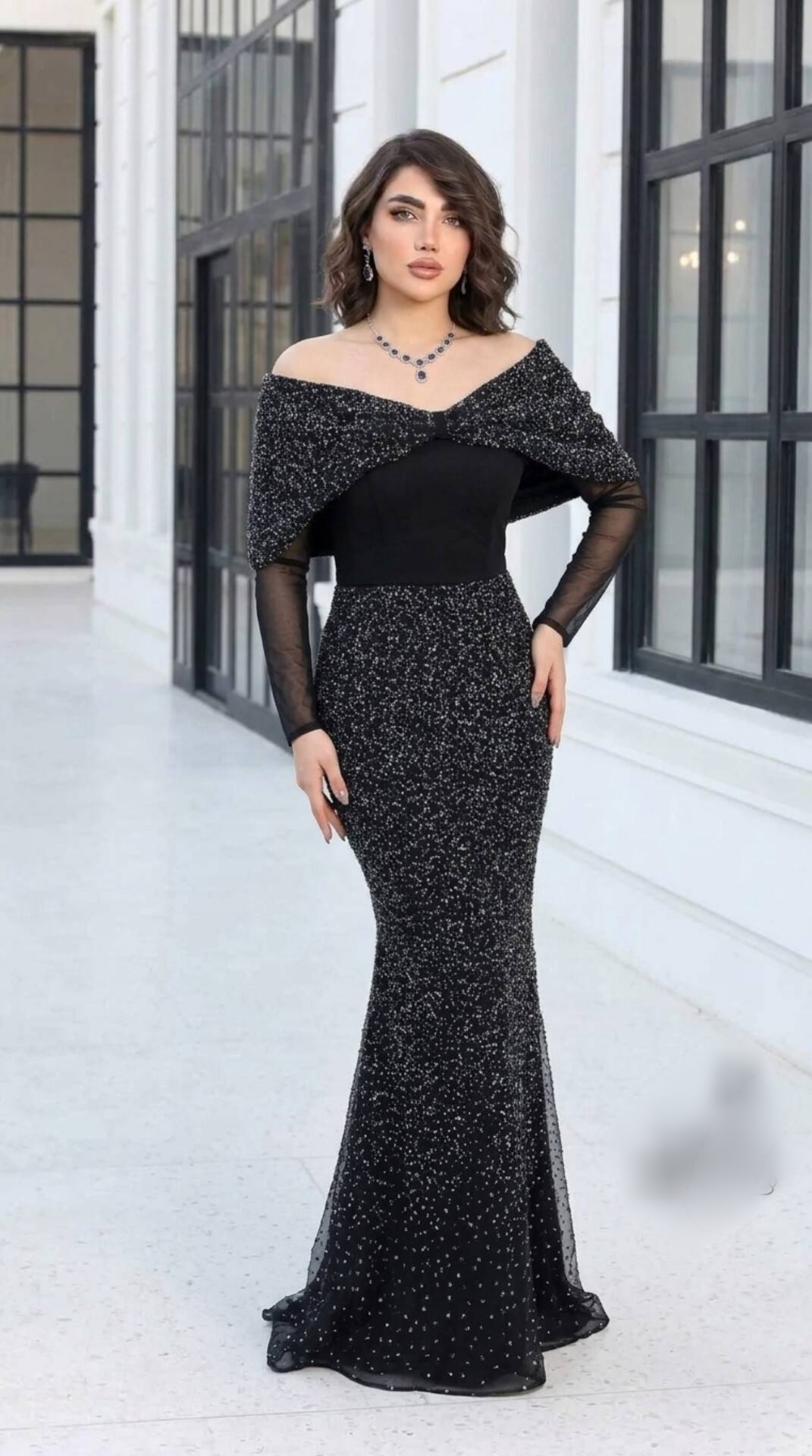 لباس مجلسی زنانه و دخترانه ، ماکسی مجلسی مدل افرا ، لباس مجلسی سایز ۳۶ الی ۴۶