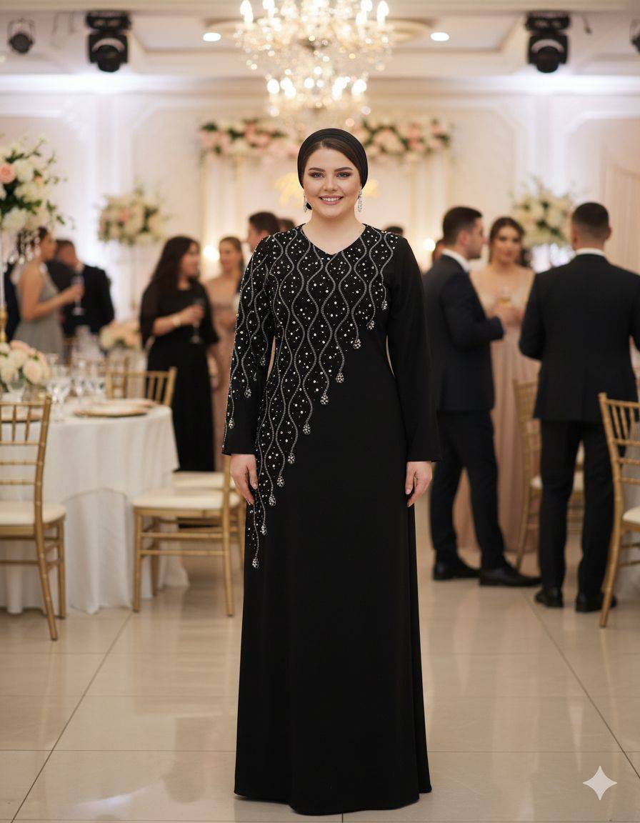 لباس مجلسی زنانه و دخترانه ، ماکسی مجلسی مدل تندیس ، لباس مجلسی پوشیده سایز ۳۸ الی ۶۰