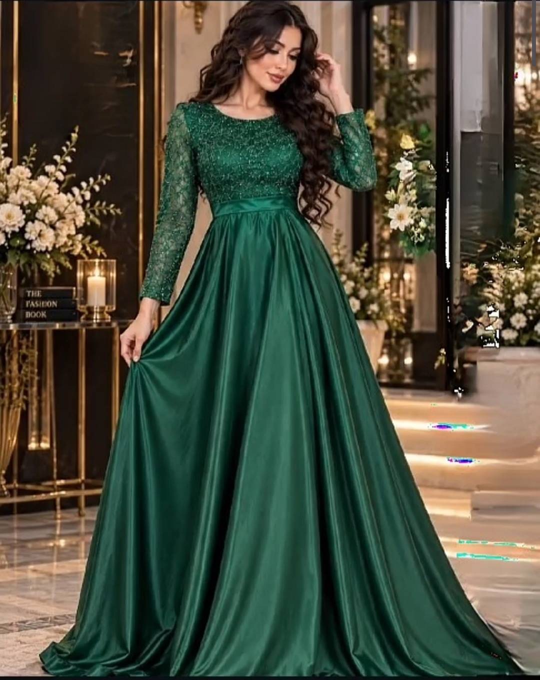 لباس مجلسی زنانه و دخترانه ، ماکسی مجلسی مدل نگین ، لباس مجلسی پوشیده و با حجاب سایز ۴۴ الی ۵۴
