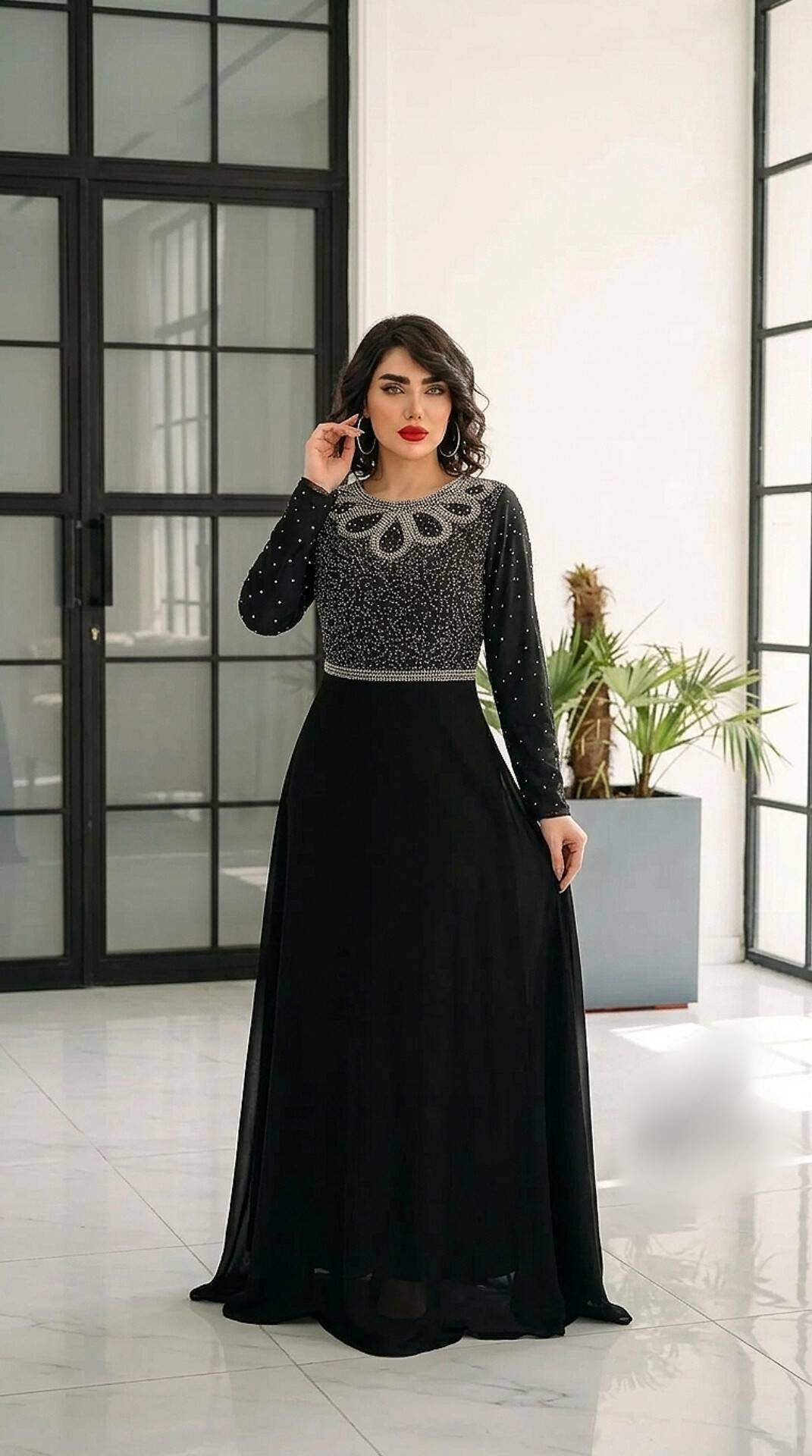 لباس مجلسی زنانه و دخترانه ، ماکسی مجلسی مدل ساحل ، لباس مجلسی پوشیده سایز ۵۰ الی ۶۰