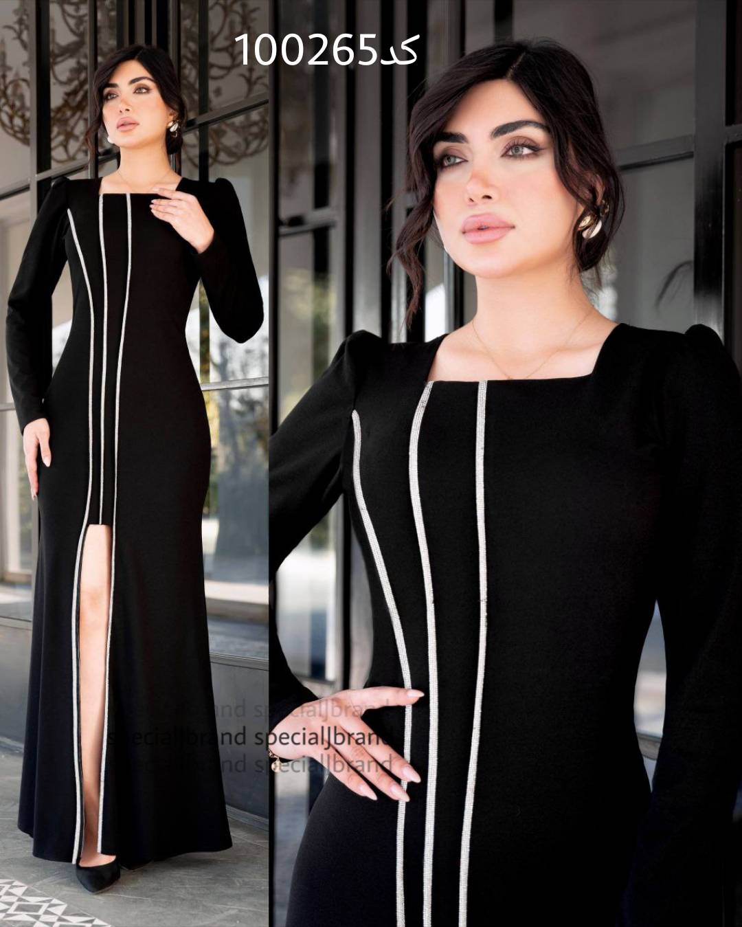 لباس مجلسی زنانه و دخترانه ، ماکسی مجلسی مدل ژالین ، لباس مجلسی پوشیده سایز ۴۰ الی ۵۴