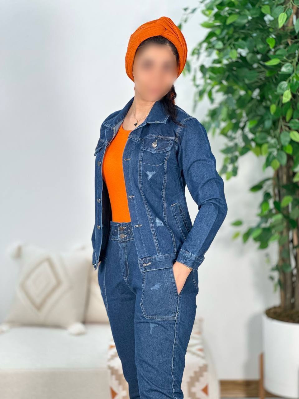 کت جین کوتاه ، کت جین اصل ، کراپ کت جین سایز ۳۶ الی ۴۶