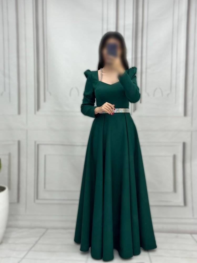 لباس مجلسی زنانه و دخترانه ، ماکسی مجلسی مدل سیمین ، لباس مجلسی پوشیده سایز ۳۸ الی ۵۰