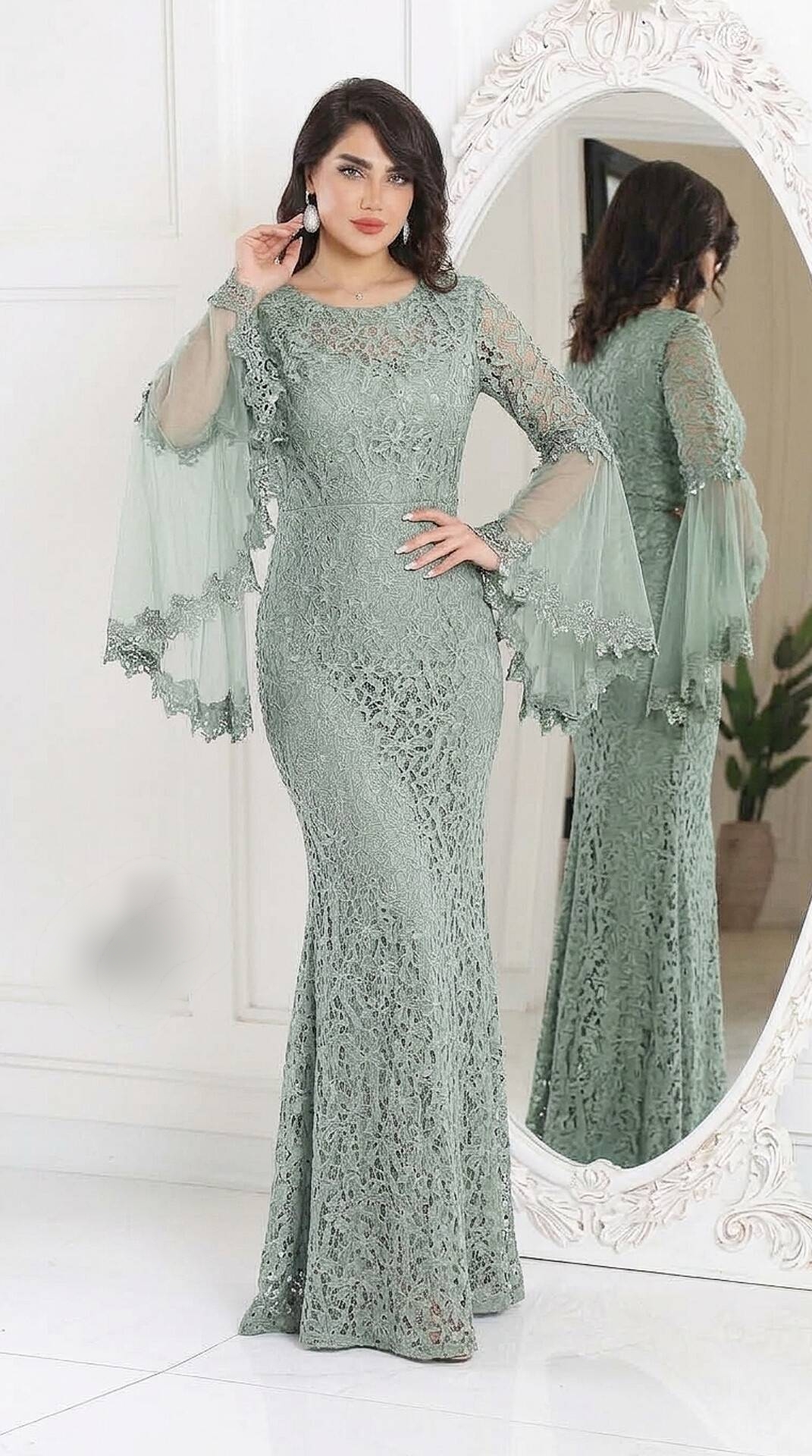 لباس مجلسی زنانه و دخترانه ، ماکسی مجلسی مدل کژال ، لباس مجلسی پوشیده و با حجاب سایز ۳۶ الی ۴۸