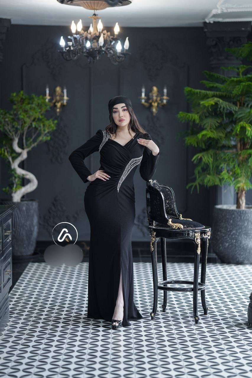 لباس مجلسی زنانه و دخترانه ، ماکسی مجلسی مدل مانیسا ، لباس مجلسی پوشیده سایز ۳۸ الی ۶۰