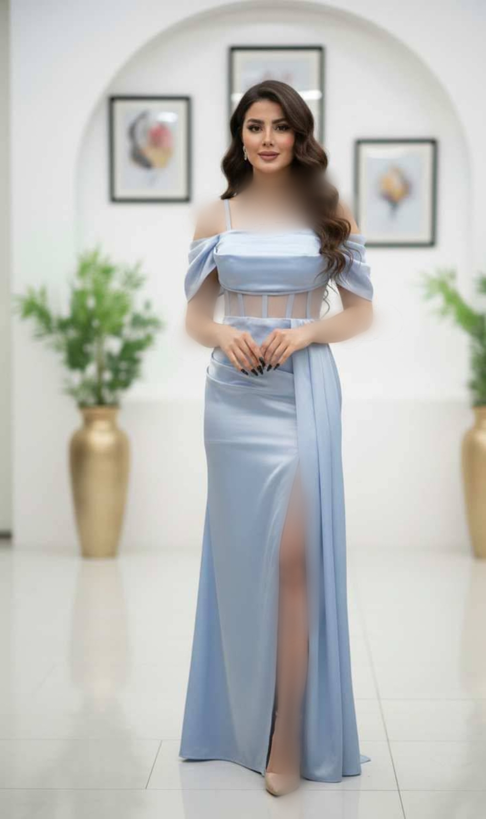لباس مجلسی زنانه و دخترانه ، ماکسی مجلسی مدل رستا ، لباس بلند مجلسی سایز ۳۶ الی ۴۶