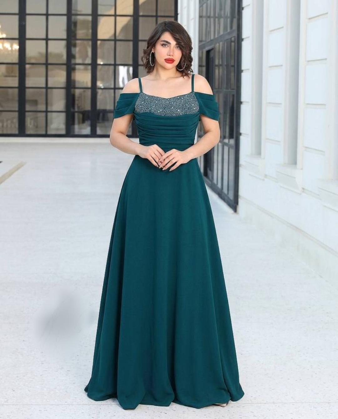 لباس مجلسی زنانه و دخترانه ، ماکسی مجلسی مدل شیوا ، لباس مجلسی سایز ۳۶ الی ۴۴