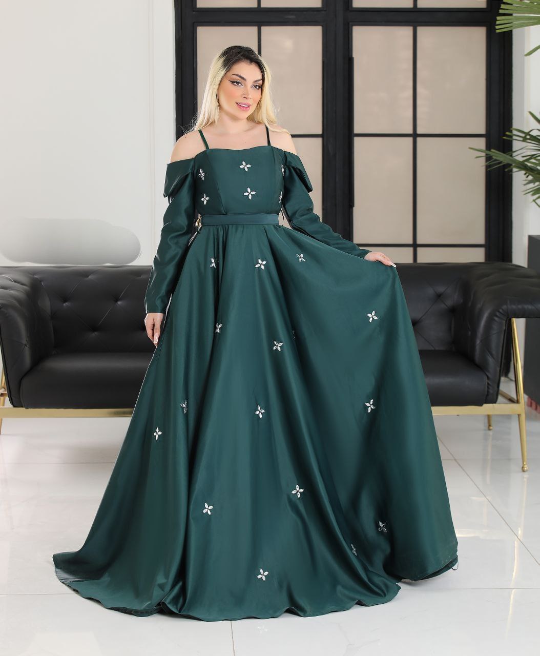 لباس مجلسی زنانه و دخترانه مدل آتریسا ، ماکسی مجلسی ، لباس بلند مجلسی سایز ۳۸ الی ۴۸