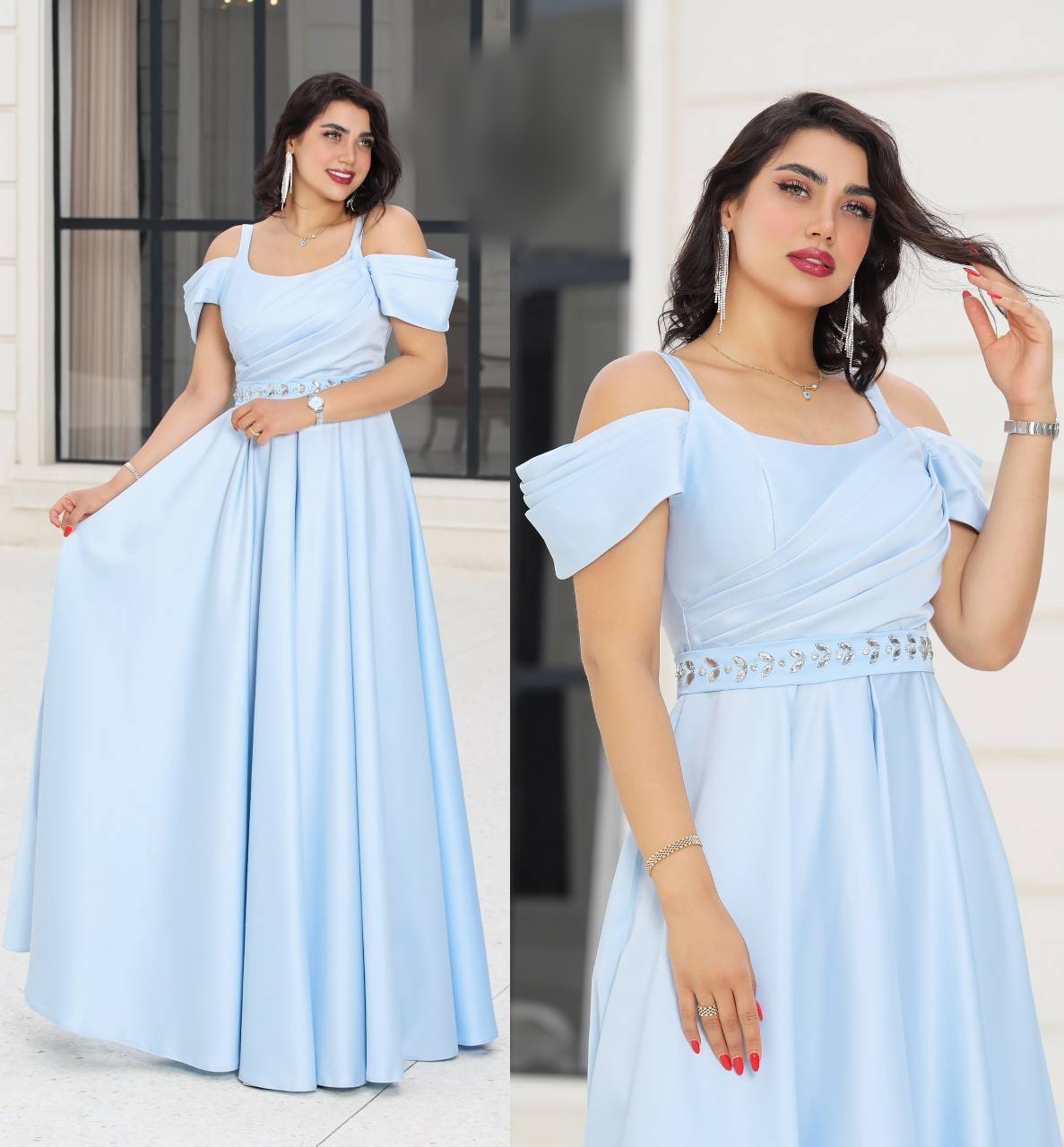 لباس مجلسی زنانه و دخترانه مدل آوین ، ماکسی مجلسی ، لباس بلند مجلسی سایز ۳۶ الی ۴۸