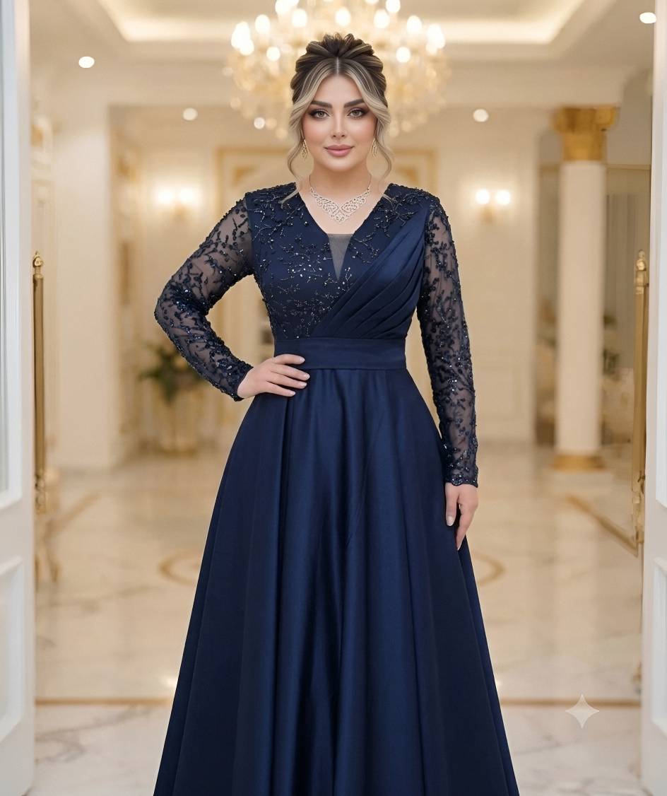 لباس مجلسی زنانه و دخترانه ، ماکسی مجلسی مدل جسیکا ، لباس مجلسی پوشیده و با حجاب سایز ۴۰ الی ۴۸